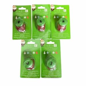 Studio G Lot of Five Mini Punches - Holiday